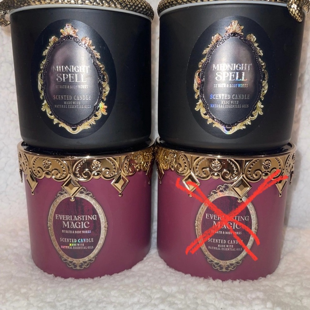 Midnight Spell and Everlasting Magic Scented Candles 3 shown NEW $ FIRM $🙏